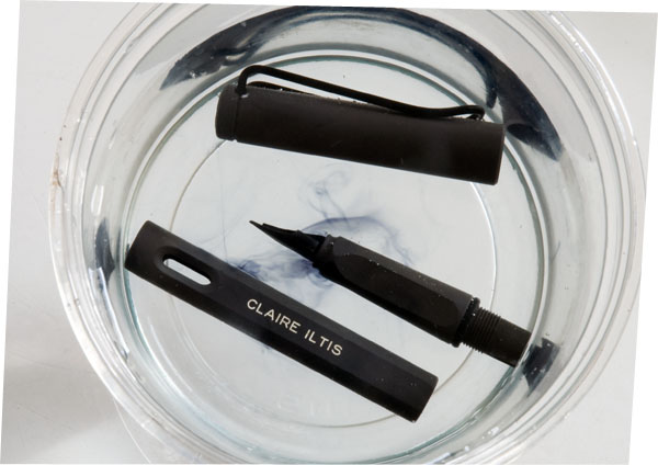 clogged fountain pen